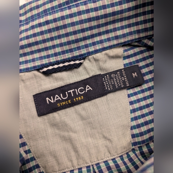 Nautica Pleated Shirt M - Picture 7 of 7